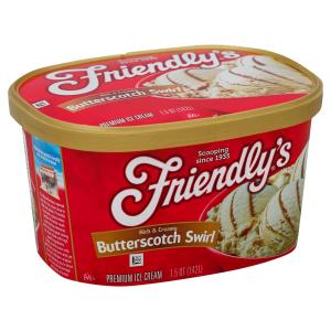 friendly's - Butterscotch Swirl Ice Cream