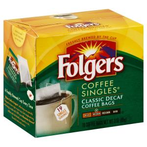 Folgers - Decaf Coffee Singles