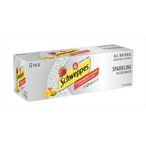 Schweppes - Strawberry Mango Seltzer 12pk
