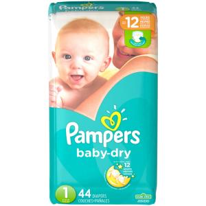 Pampers - Baby Dry Junbo Diapers Size 1