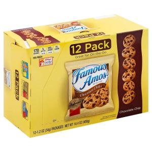 Famous Amos - Choc Chip on the go 12pk