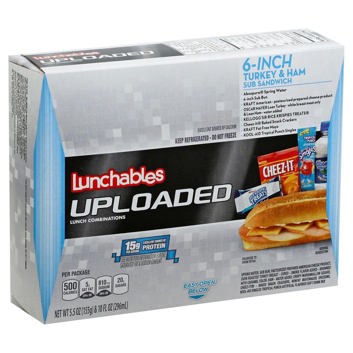 LUNCHABLES COMP TURK HAM SUB