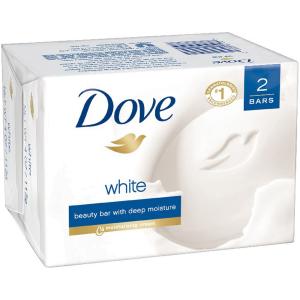 Dove - White Bath Soap Bar 2pk